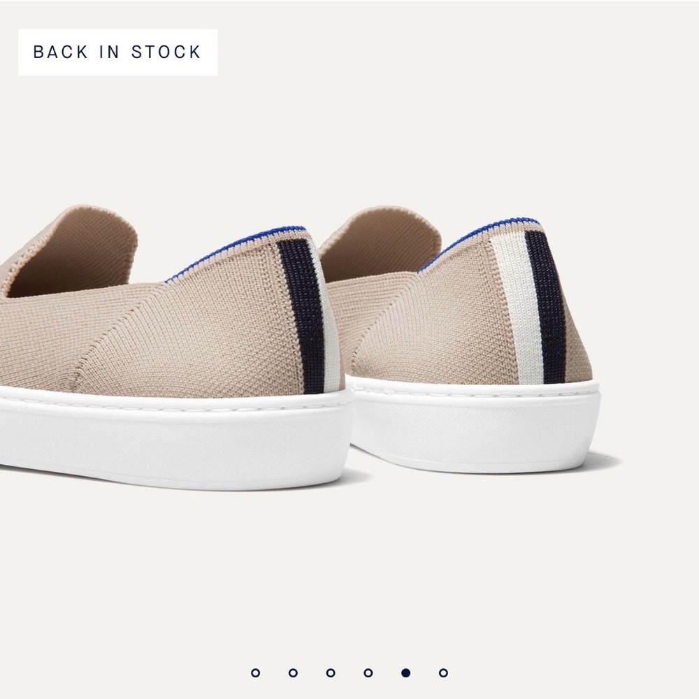 Rothy's Tan and Blue Women's Sneakers